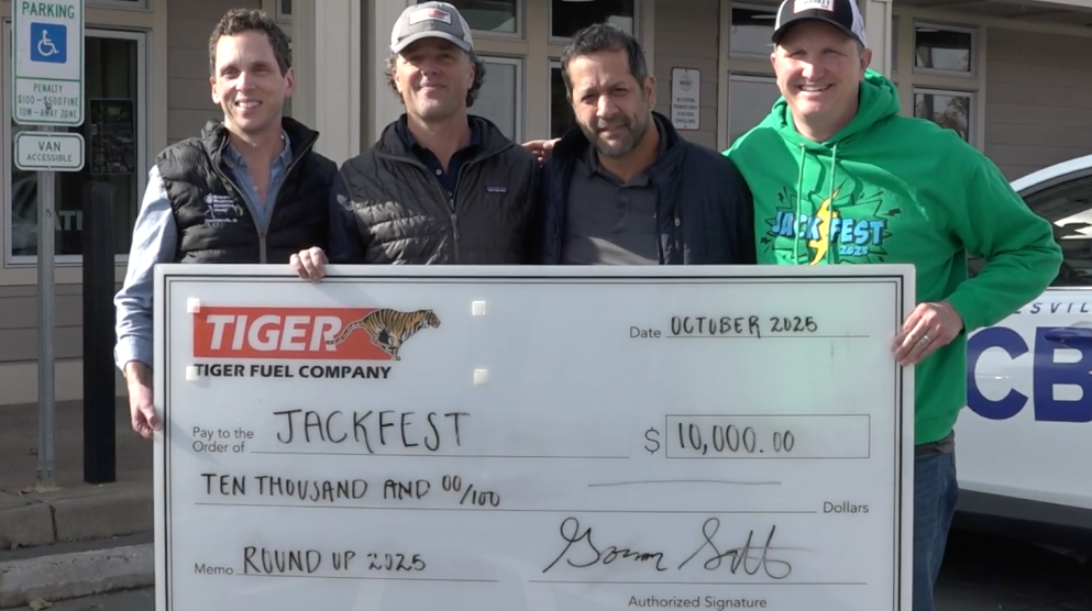 CBS19: The Market by Tiger Presents a Check to JackFest