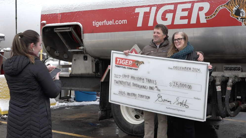 CBS19: Tiger Fuel Donates to Camp Holiday Trails